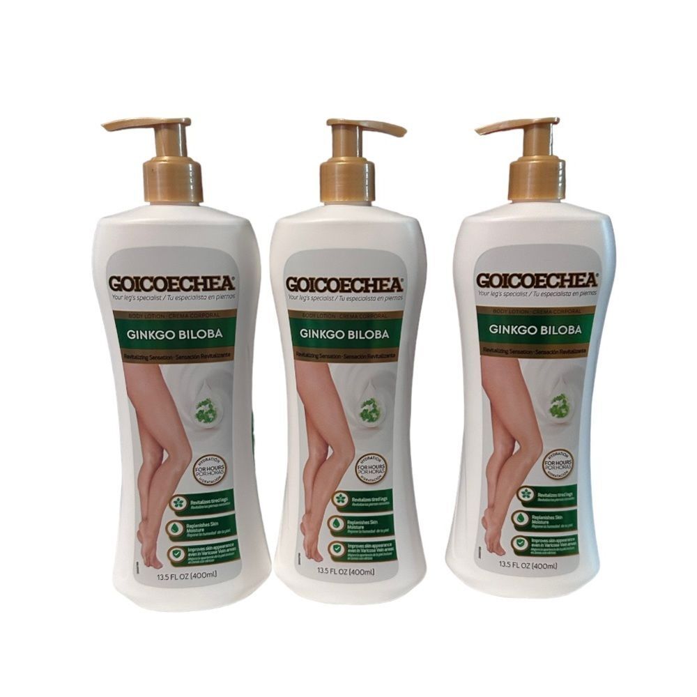 Goicoechea Ginkgo Biloba Revitalizing Sensation Body Lotion X3 NEW